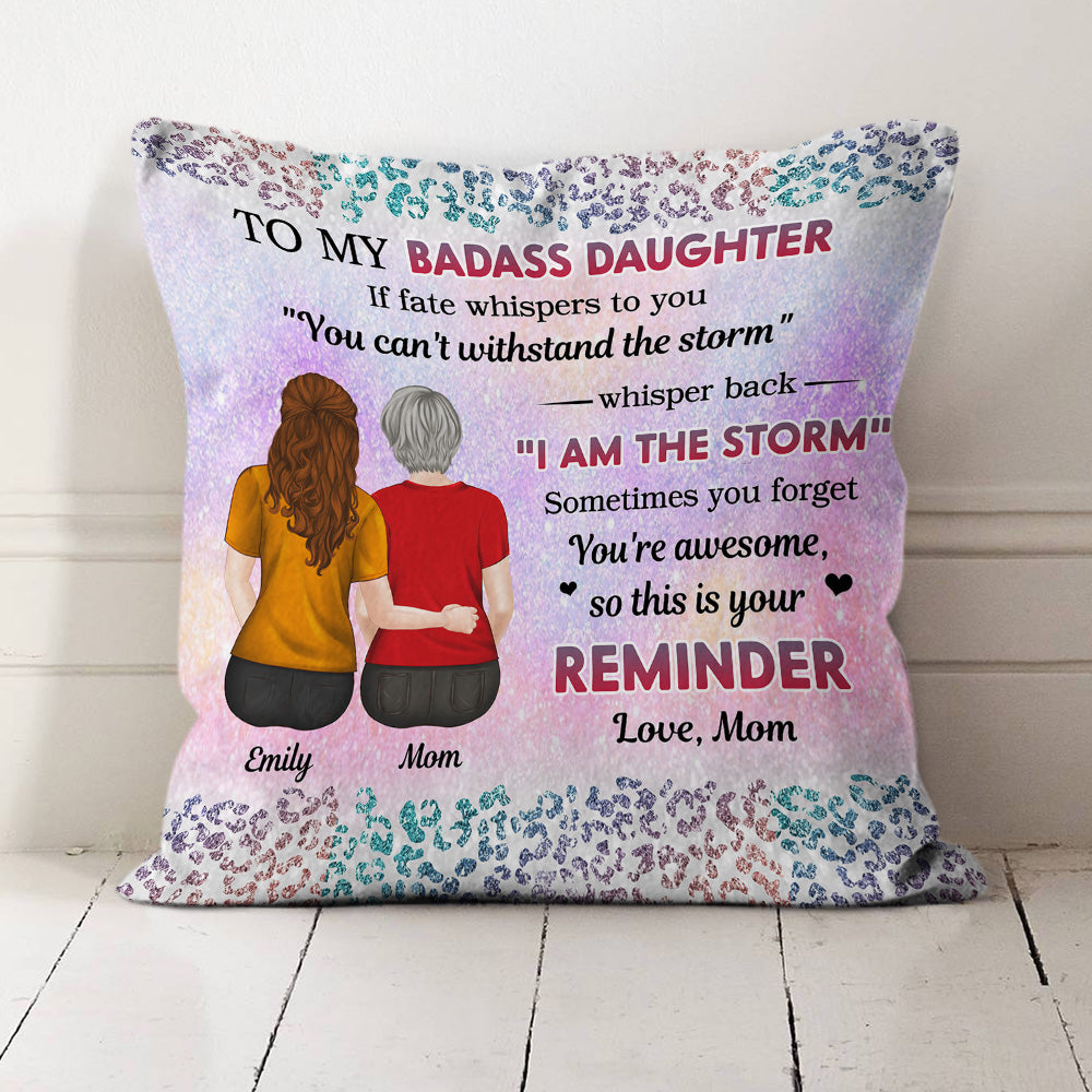 From Mom To Badass Daughter - Personalized Pillow