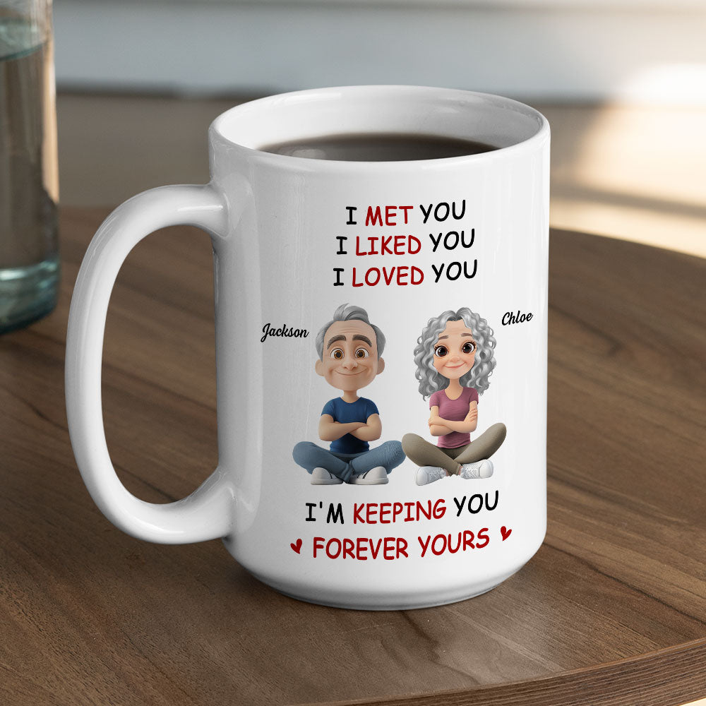 Custom Anniversary Keepsake Gifts For Couple • Forever Yours - Personalized Coffee Mug