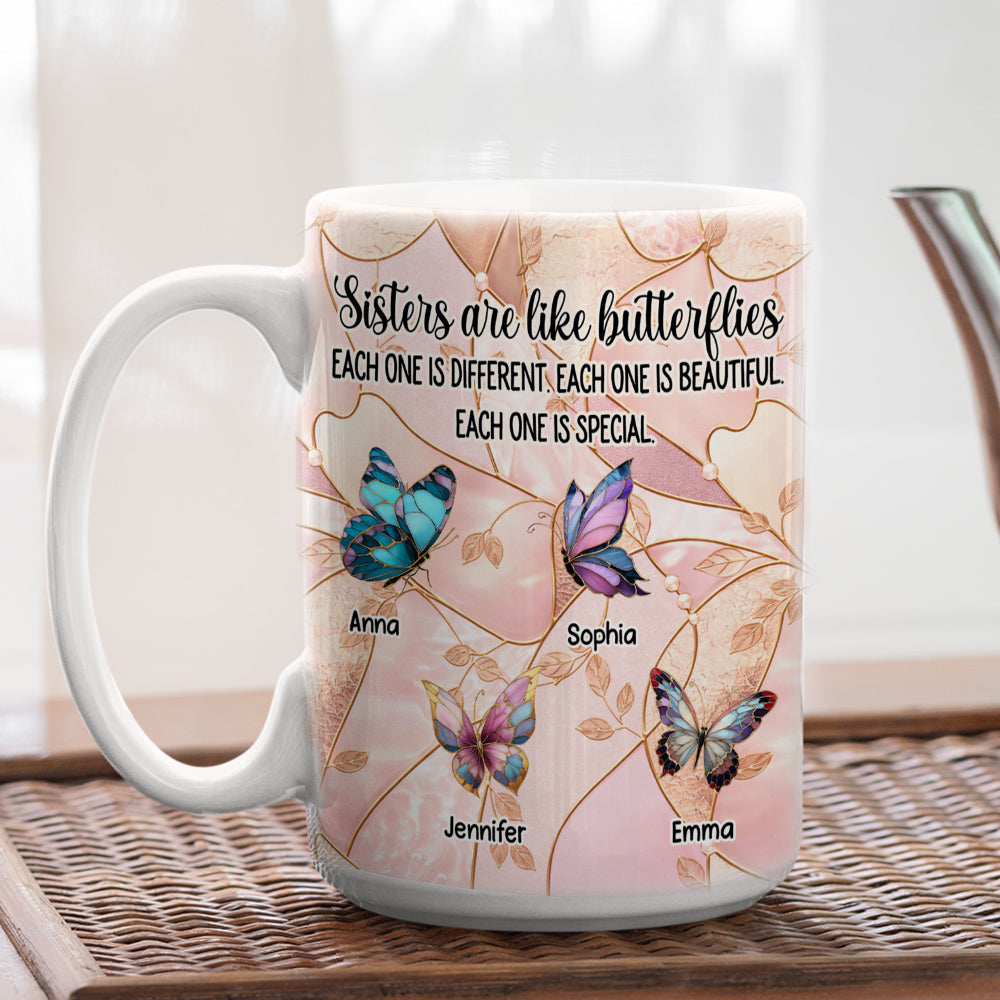 Custom Christmas & Birthday Gift For Sister • Each Sister Is Special - Personalized Coffee Mug