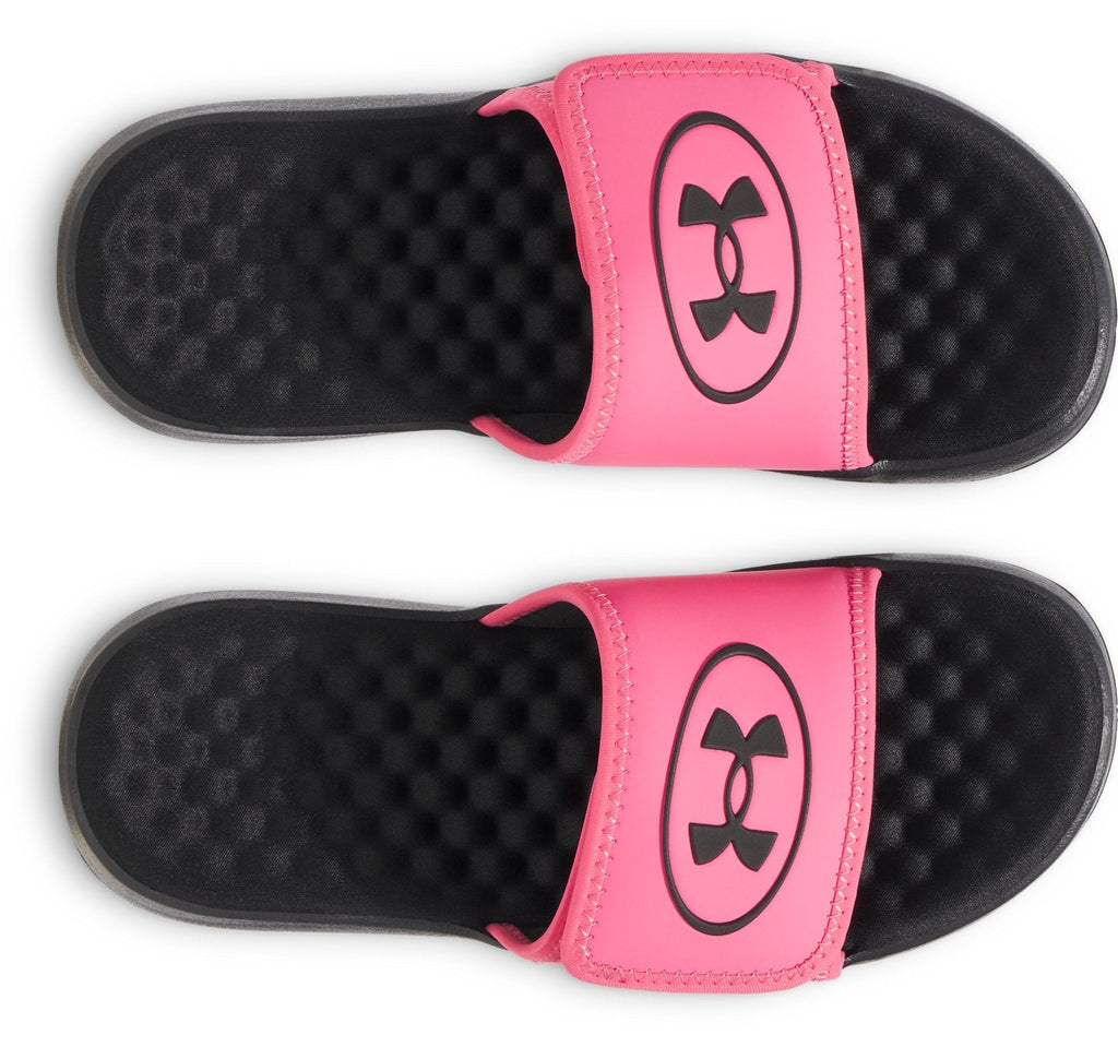 UA Ignite Pro 8 Girls' Slides - Black