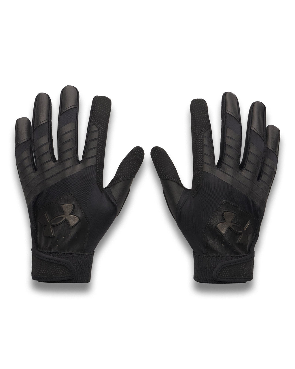 UA Clean Up Boys' Batting Gloves - Black