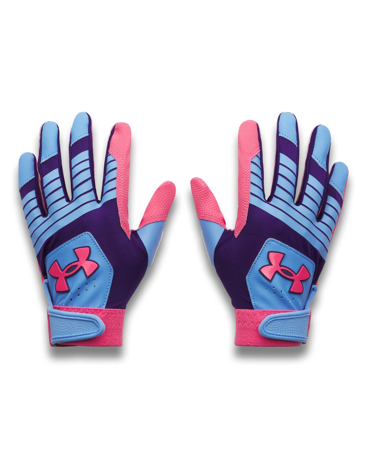 UA Clean Up Boys' Batting Gloves - Blue
