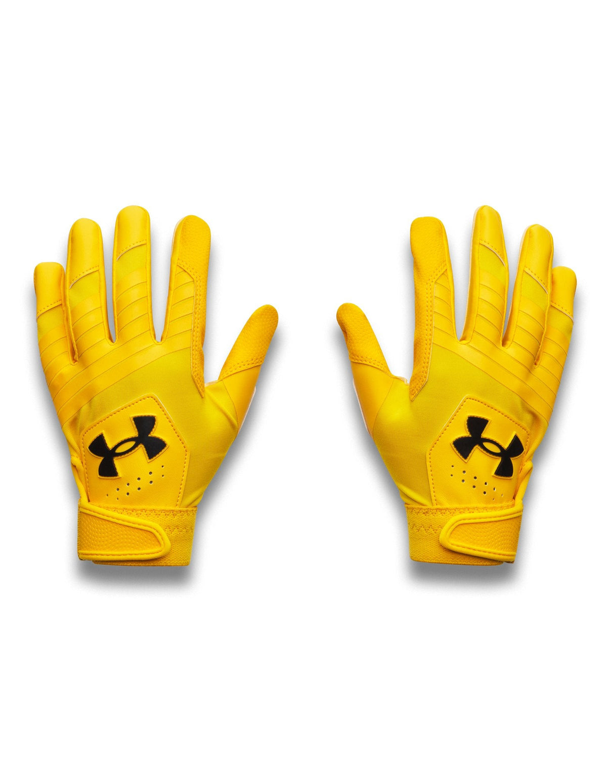UA Clean Up Boys' Batting Gloves - Yellow