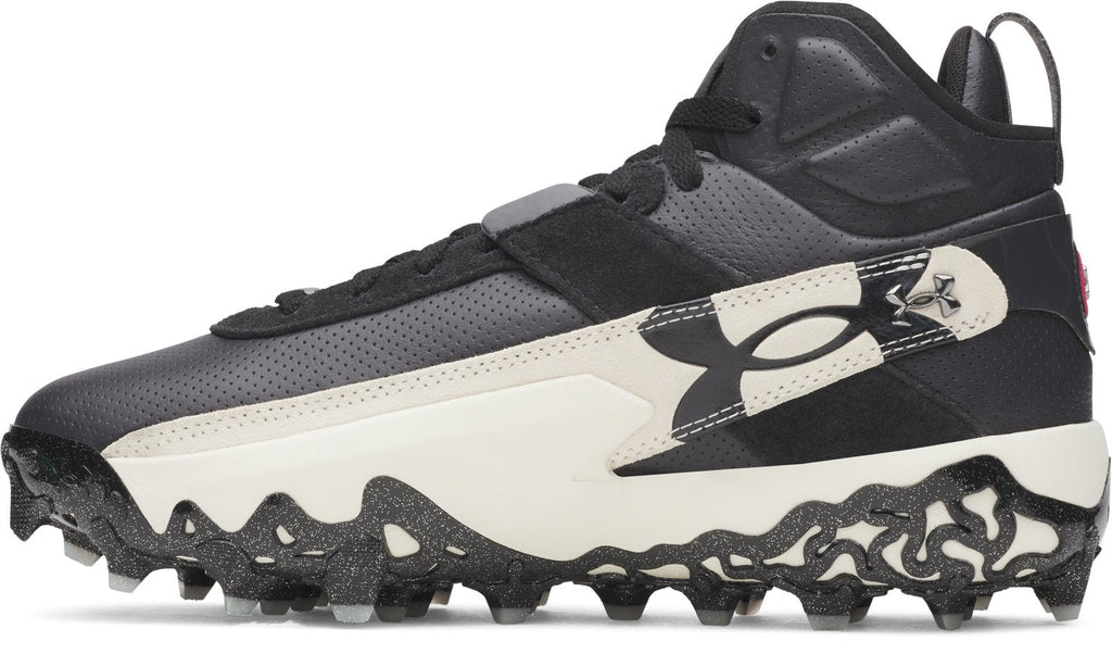 UA Harper 10 Pro TPU Mid Men's Baseball Cleats - Black