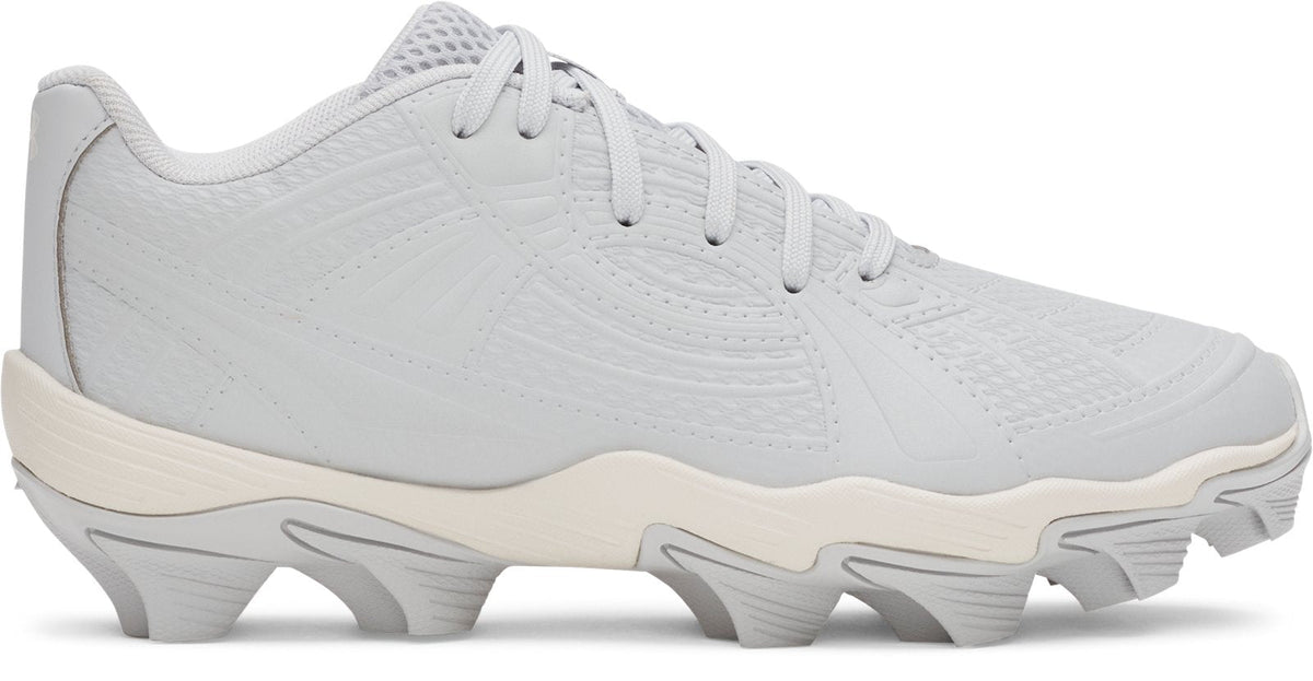 UA Glyde Sola RM Jr. Girls' Softball Cleats - Gray