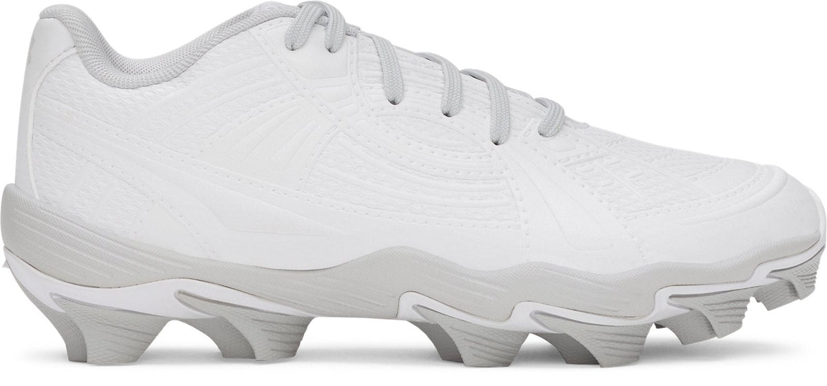 UA Glyde Sola RM Jr. Girls' Softball Cleats - White