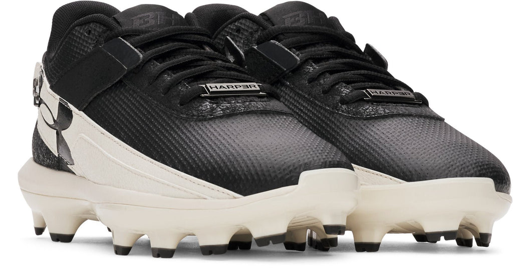 UA Harper 10 TPU Jr. Boys' Baseball Cleats - White