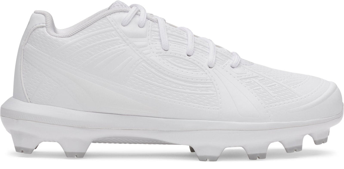 UA Glyde Sola TPU Jr. Girls' Softball Cleats - White