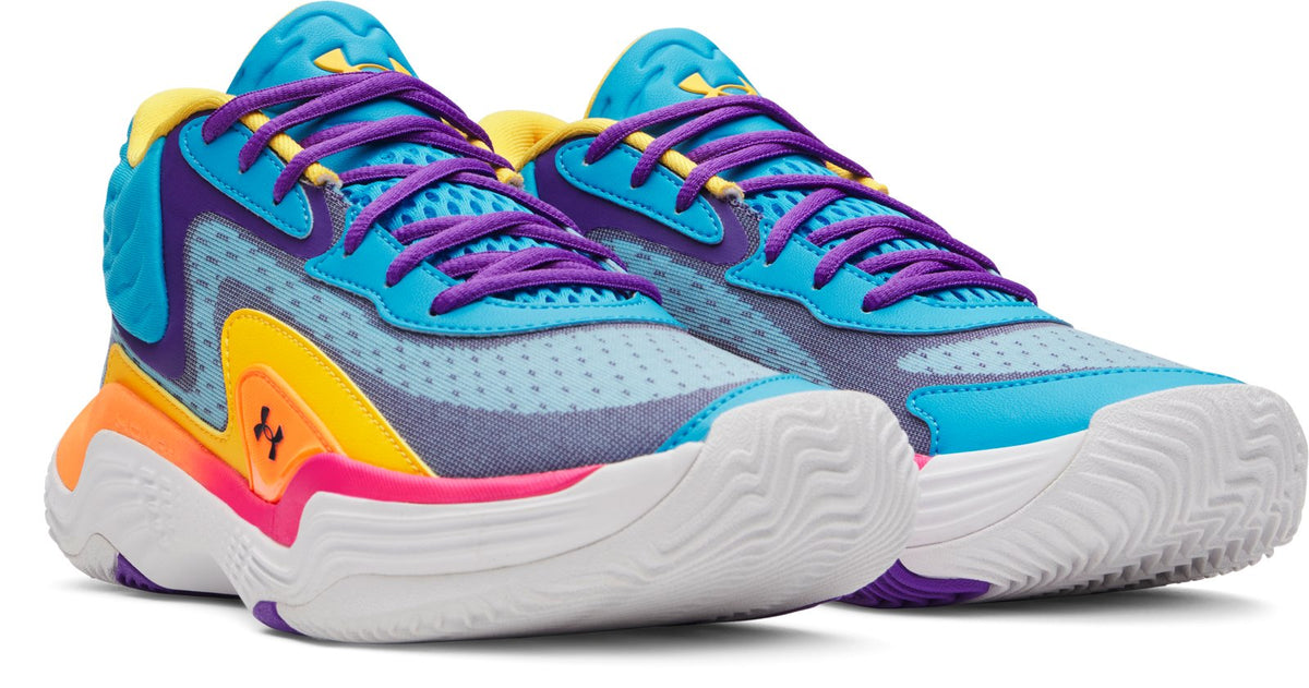 UA Spawn 7 Mid Unisex Basketball Shoes - Blue