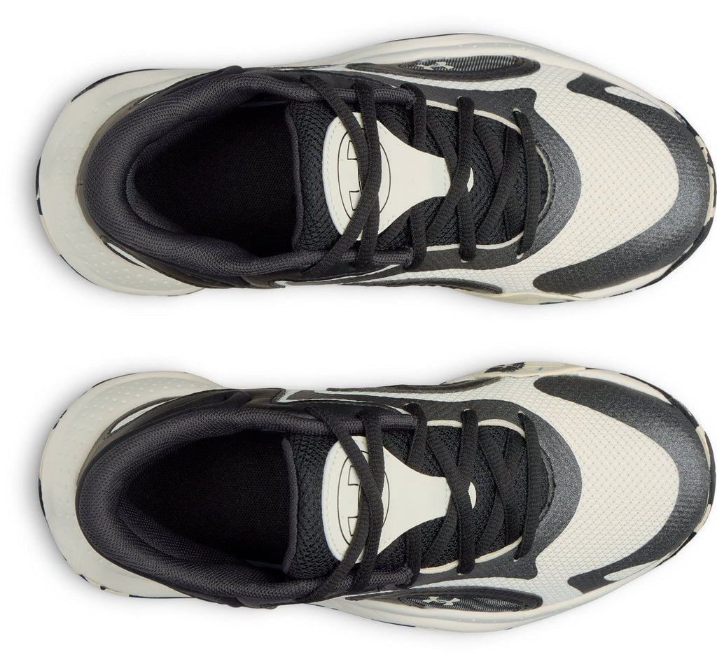 UA Jet '25 Grade School Basketball Shoes - White