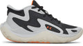 UA Jet '25 Grade School Basketball Shoes - Gray