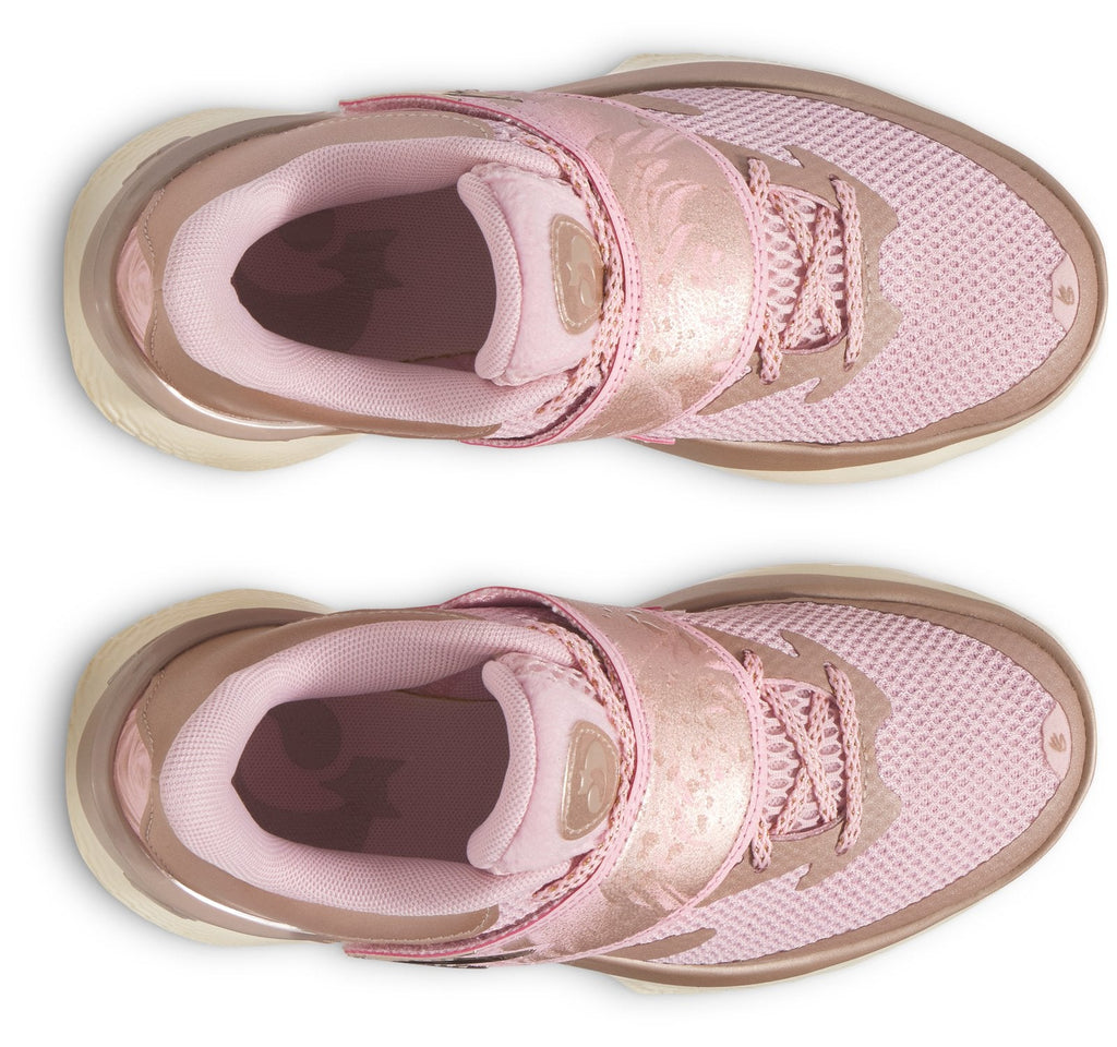 Curry Fox 1 'Reign Rose' Grade School Basketball Shoes - Pink
