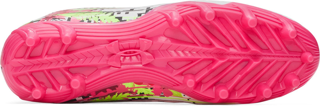UA Highlight Jr. LE Kids' Lacrosse Cleats - White