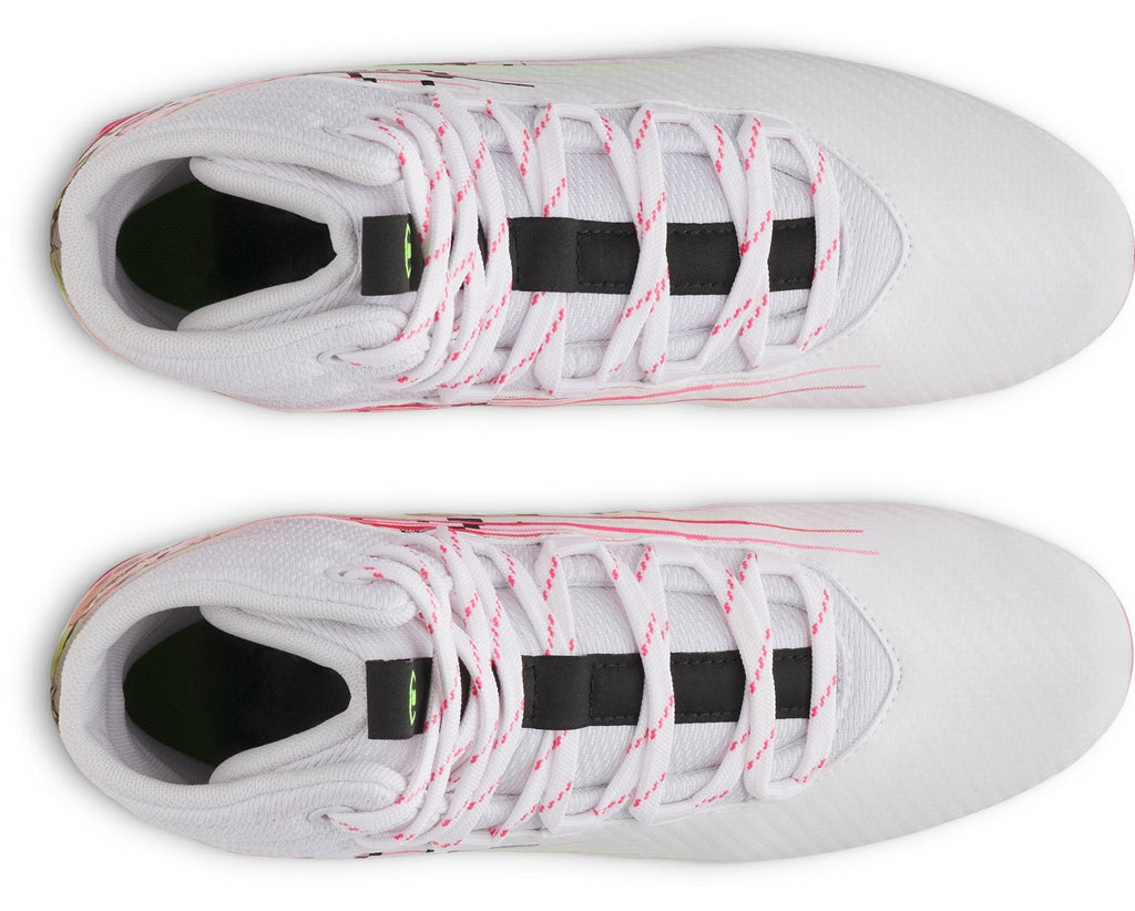 UA Highlight Jr. LE Kids' Lacrosse Cleats - White