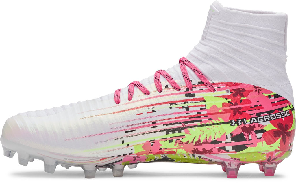 UA Highlight Pro LE Unisex' Lacrosse Cleats - White