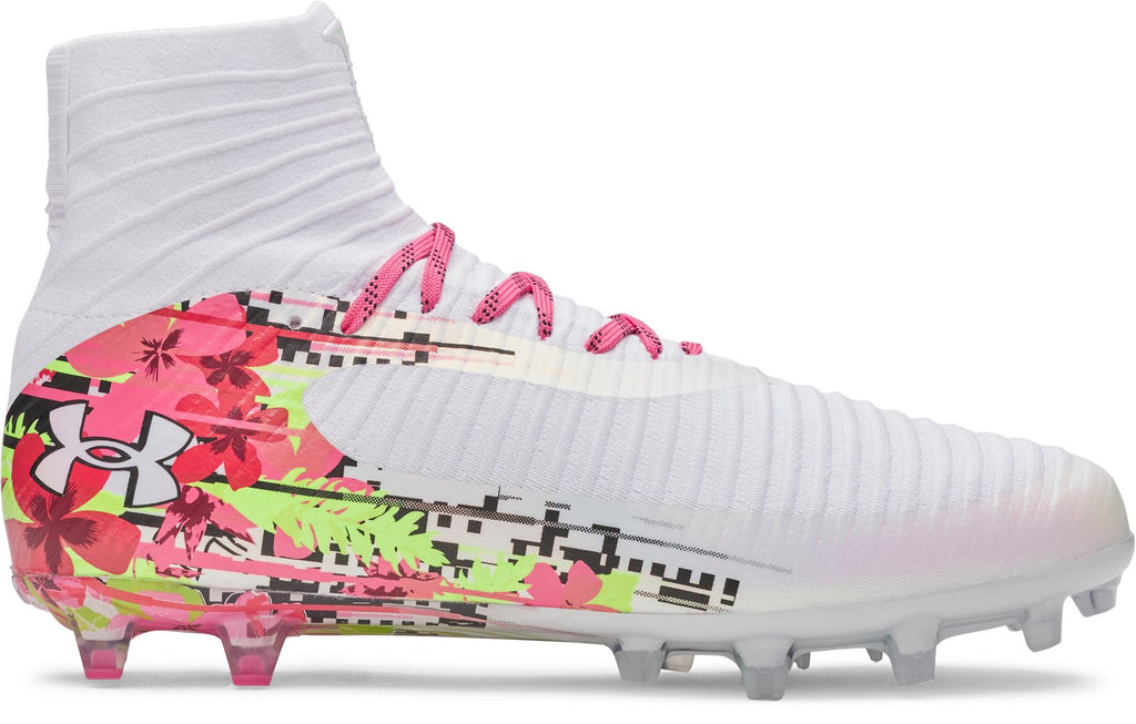 UA Highlight Pro LE Unisex' Lacrosse Cleats - White