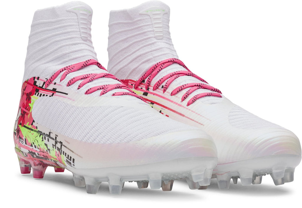 UA Highlight Pro LE Unisex' Lacrosse Cleats - White
