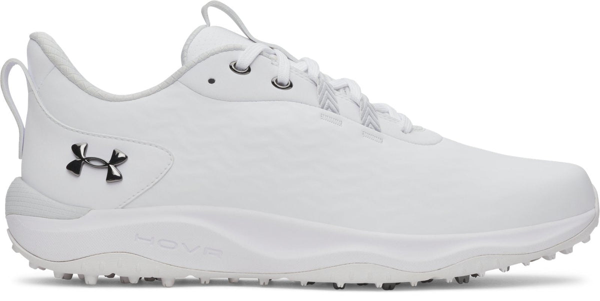 UA Drive Pro Clone Spikeless Men's Golf Shoes - White