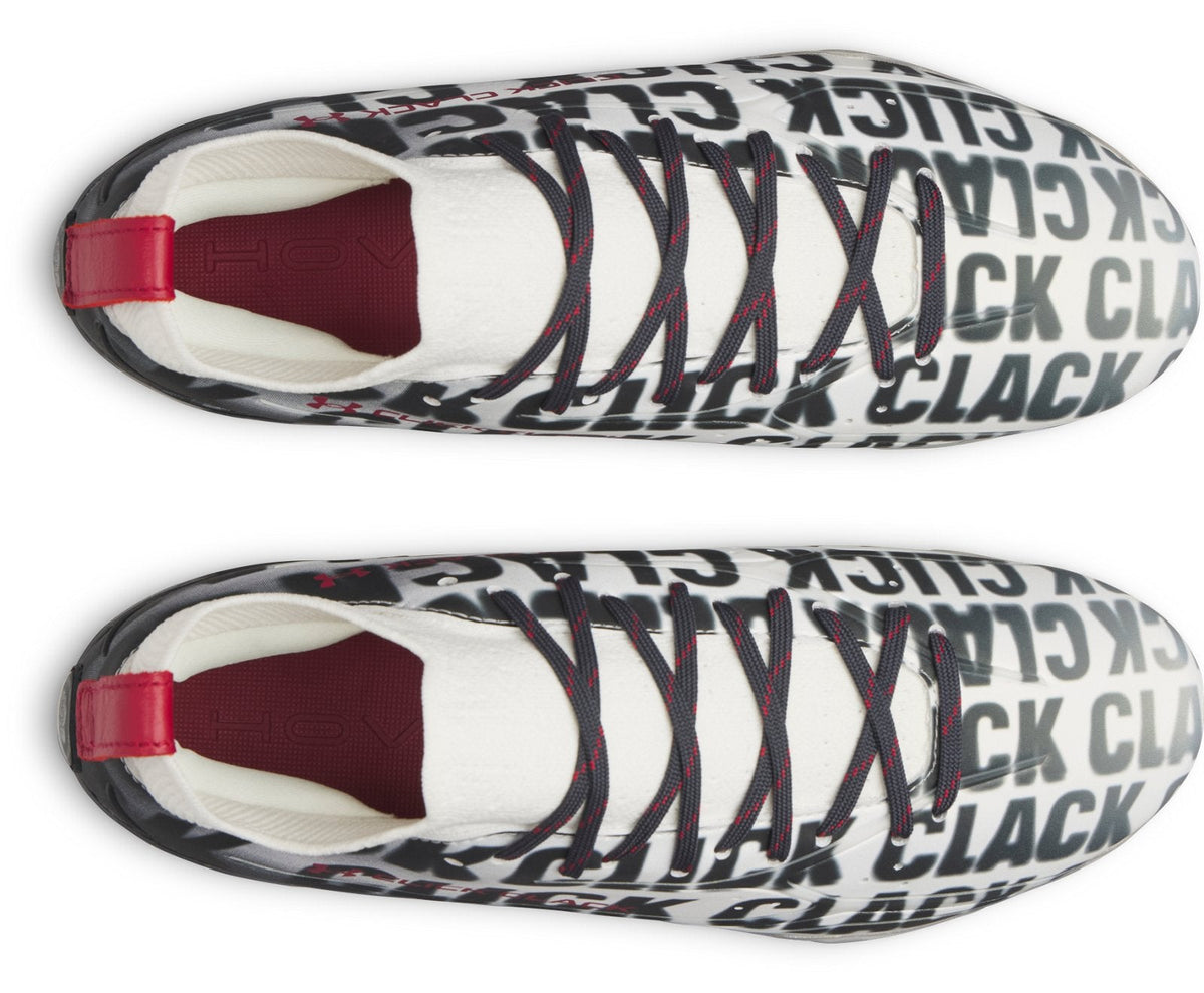 UA Spotlight Pro Click Clack Football Cleats - Gray