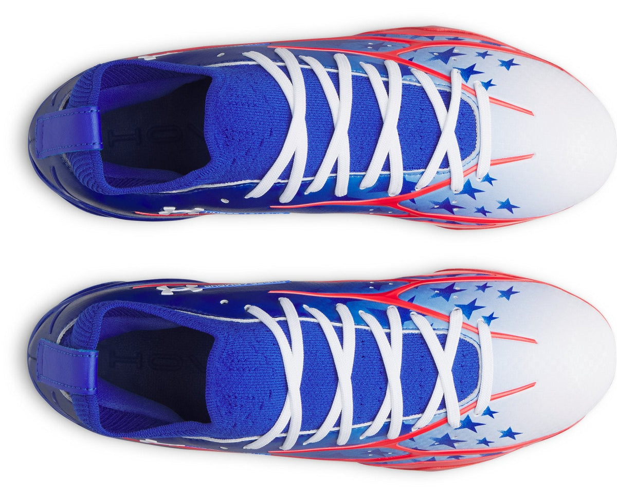 UA Spotlight Pro USA Football Cleats - Blue