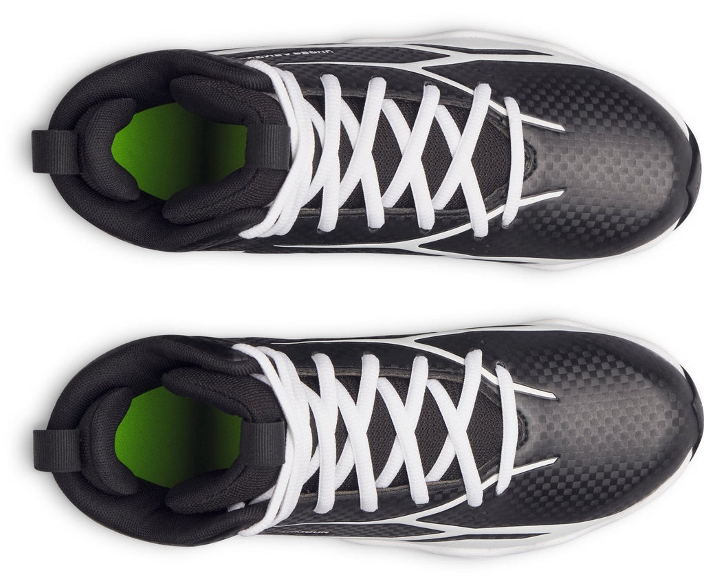 UA Spotlight Hammer Jr. Kids' Football Cleats - Black