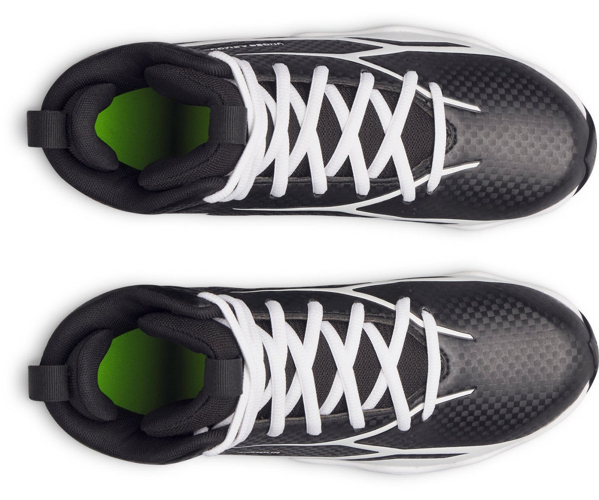 UA Spotlight Hammer Jr. Kids' Football Cleats - Black