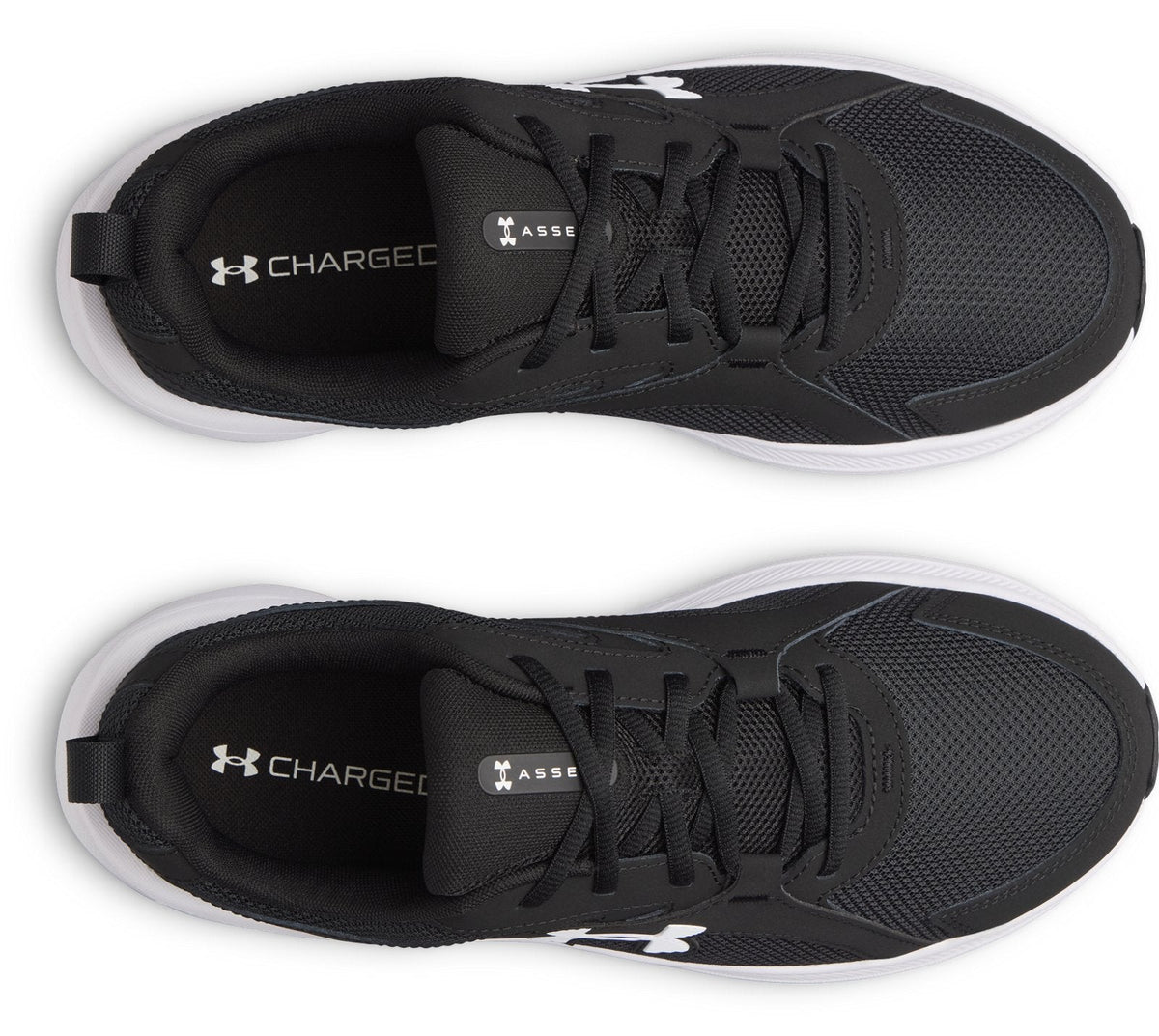 UA Charged+ Assert 11 Wide (4E) Men's Running Shoes - Black