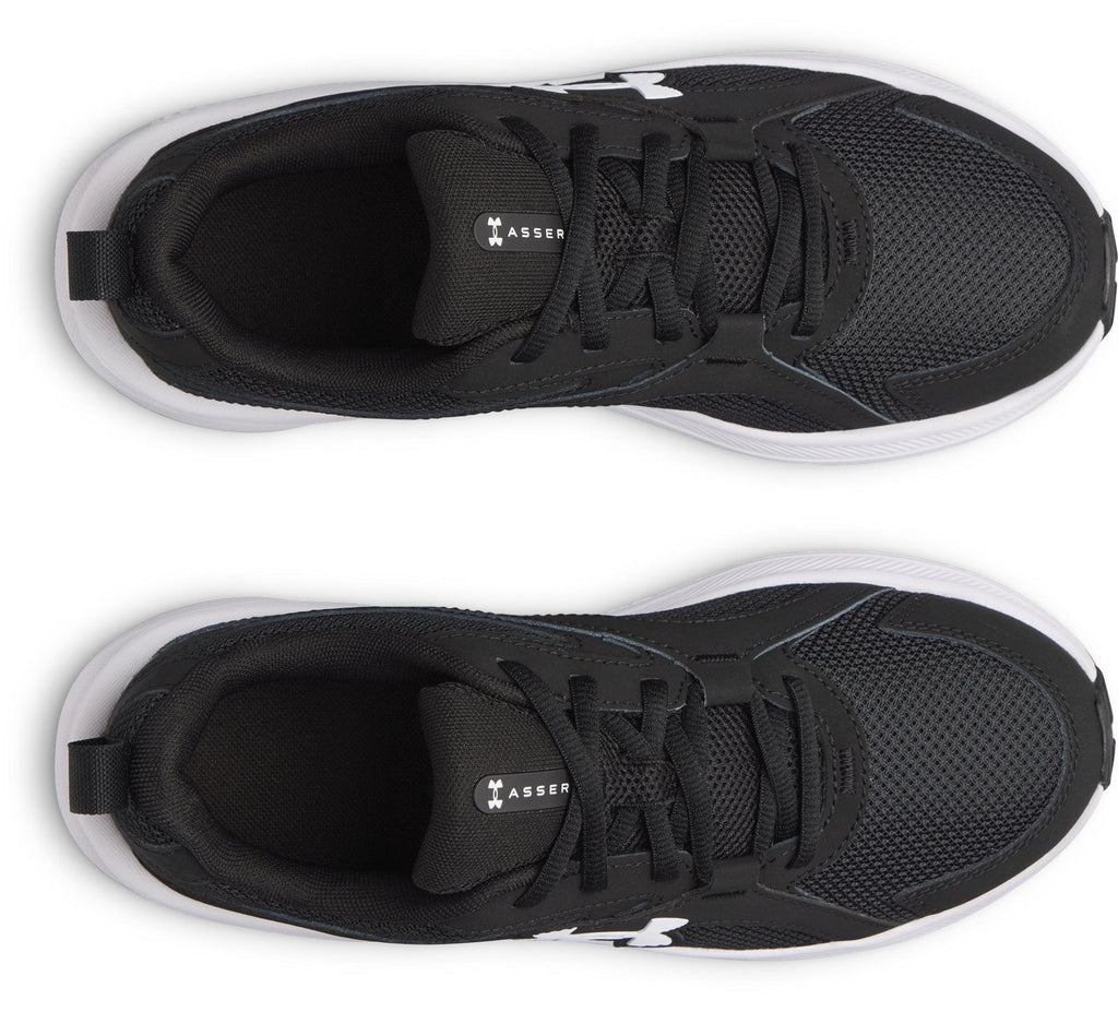 UA Charged+ Assert 11 Boys' Grade School Running Shoes - Black