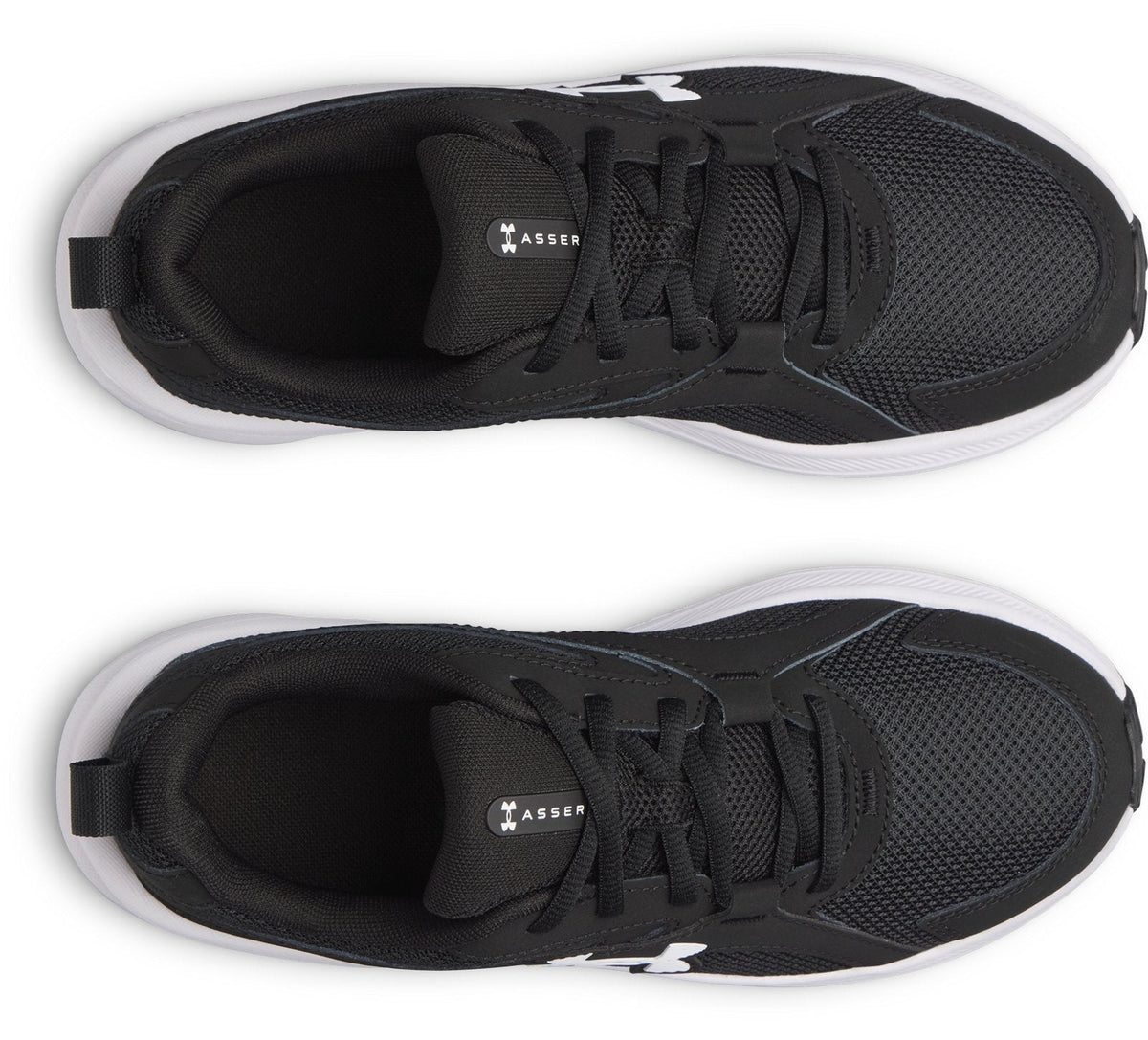 UA Charged+ Assert 11 Boys' Grade School Running Shoes - Black