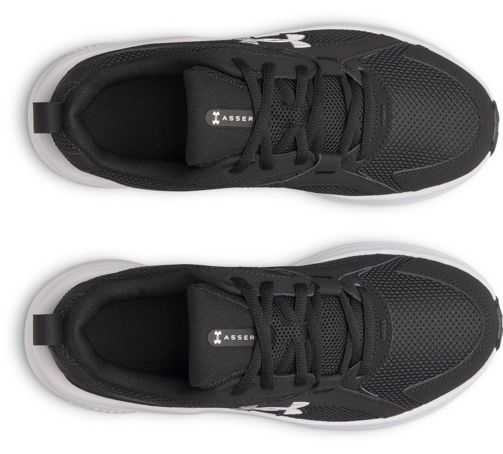 UA Charged+ Assert 11 Girls' Grade School Running Shoes - Black