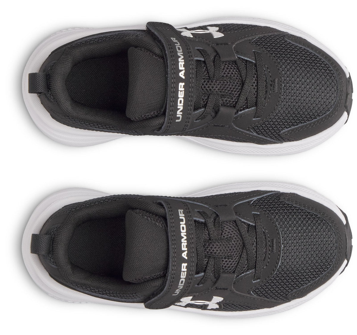 UA Charged+ Assert 11 Girls' Pre-School Running Shoes - Black