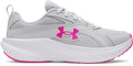UA Charged+ Assert 11 Wide Girls' Grade School Running Shoes - Gray