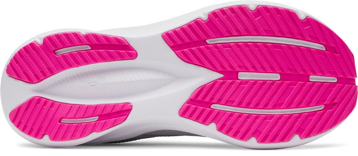 UA Charged+ Assert 11 Wide Girls' Grade School Running Shoes - Gray
