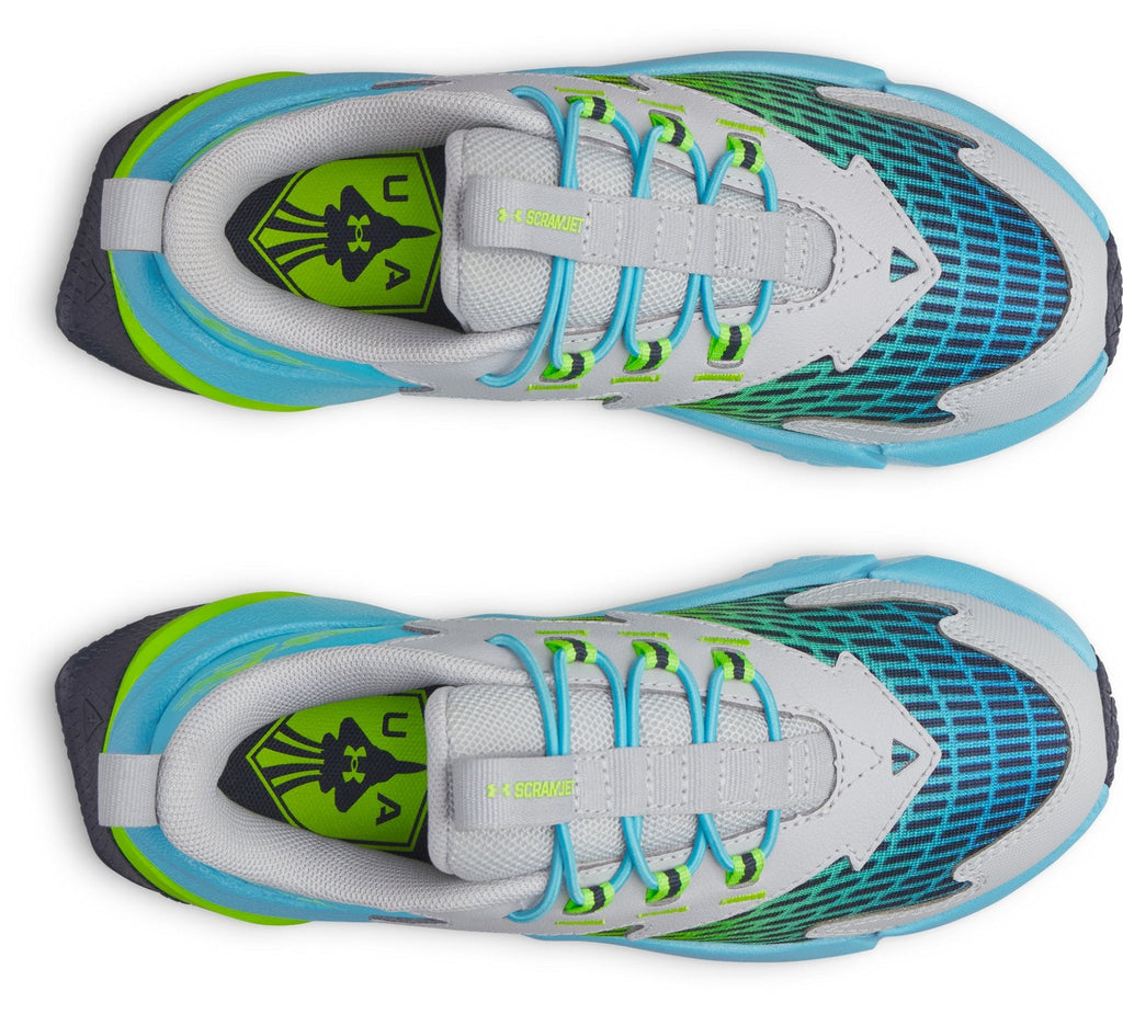 UA Scramjet 7 Boys' Pre-School Running Shoes - White