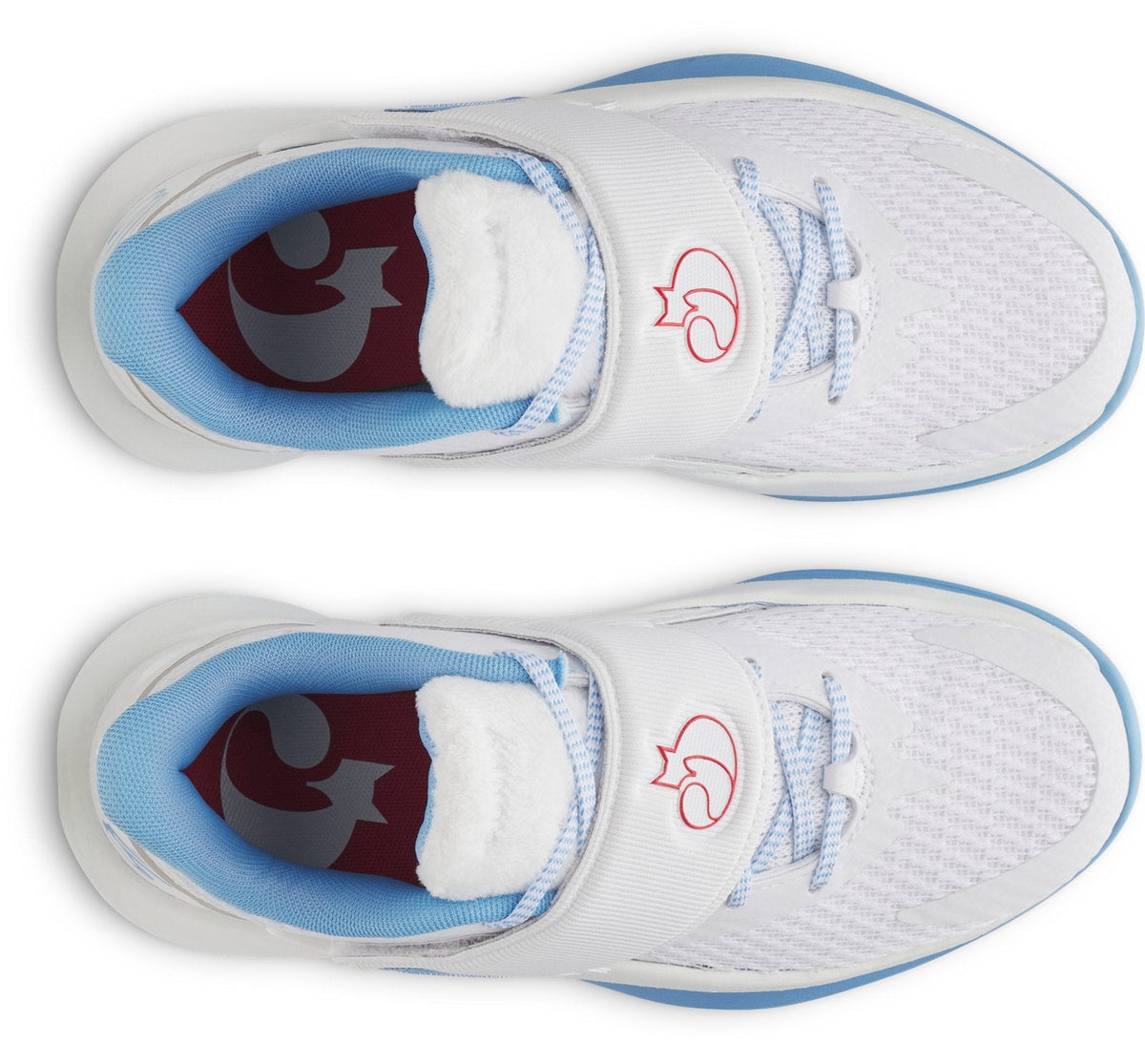 D. Fox 2 Grade School Basketball Shoes - White