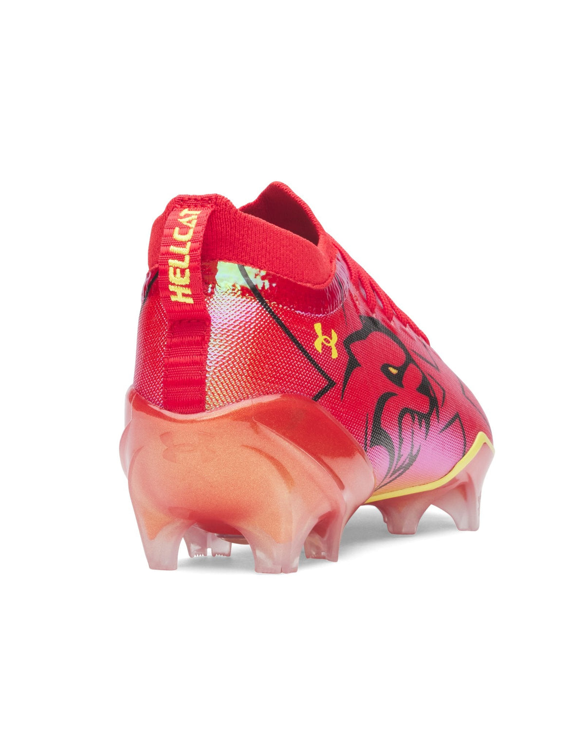 UA x Dodge Blur Pro Football Cleats - Red