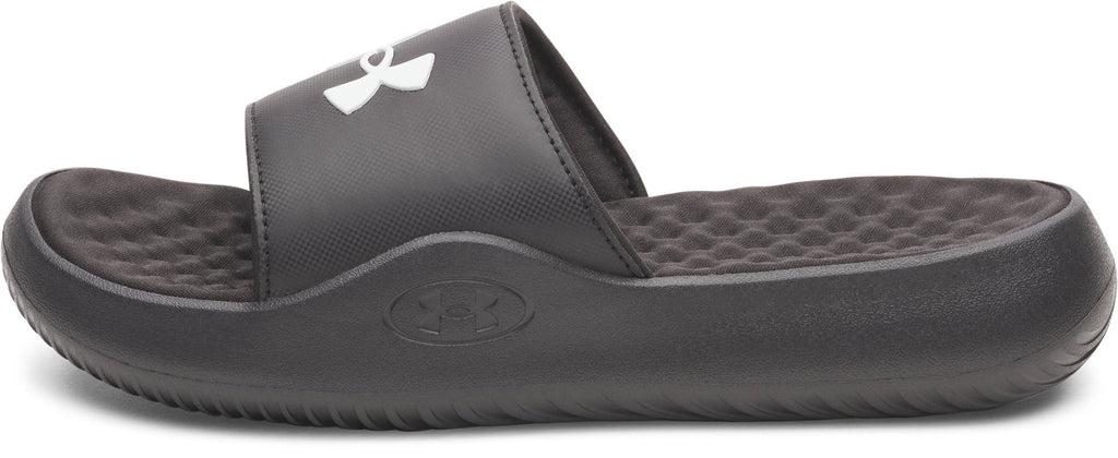 UA Ignite Pro 8 Fixed Strap Boys' Slides - Black