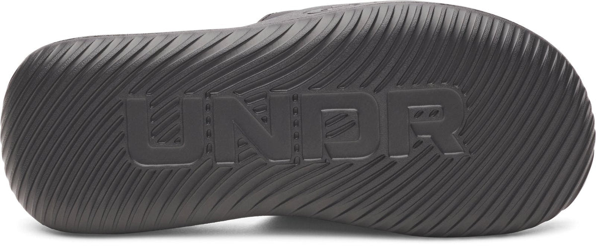 UA Ignite Pro 8 Fixed Strap Boys' Slides - Black