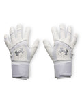 UA Yard 10 Long Cuff Men's Batting Gloves - White