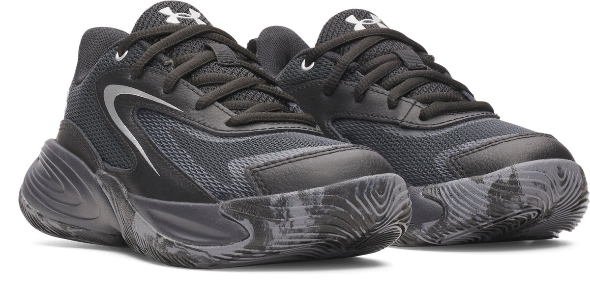 UA Lockdown 8 Pre-School Basketball Shoes - White