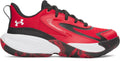 UA Lockdown 8 Pre-School Basketball Shoes - Red