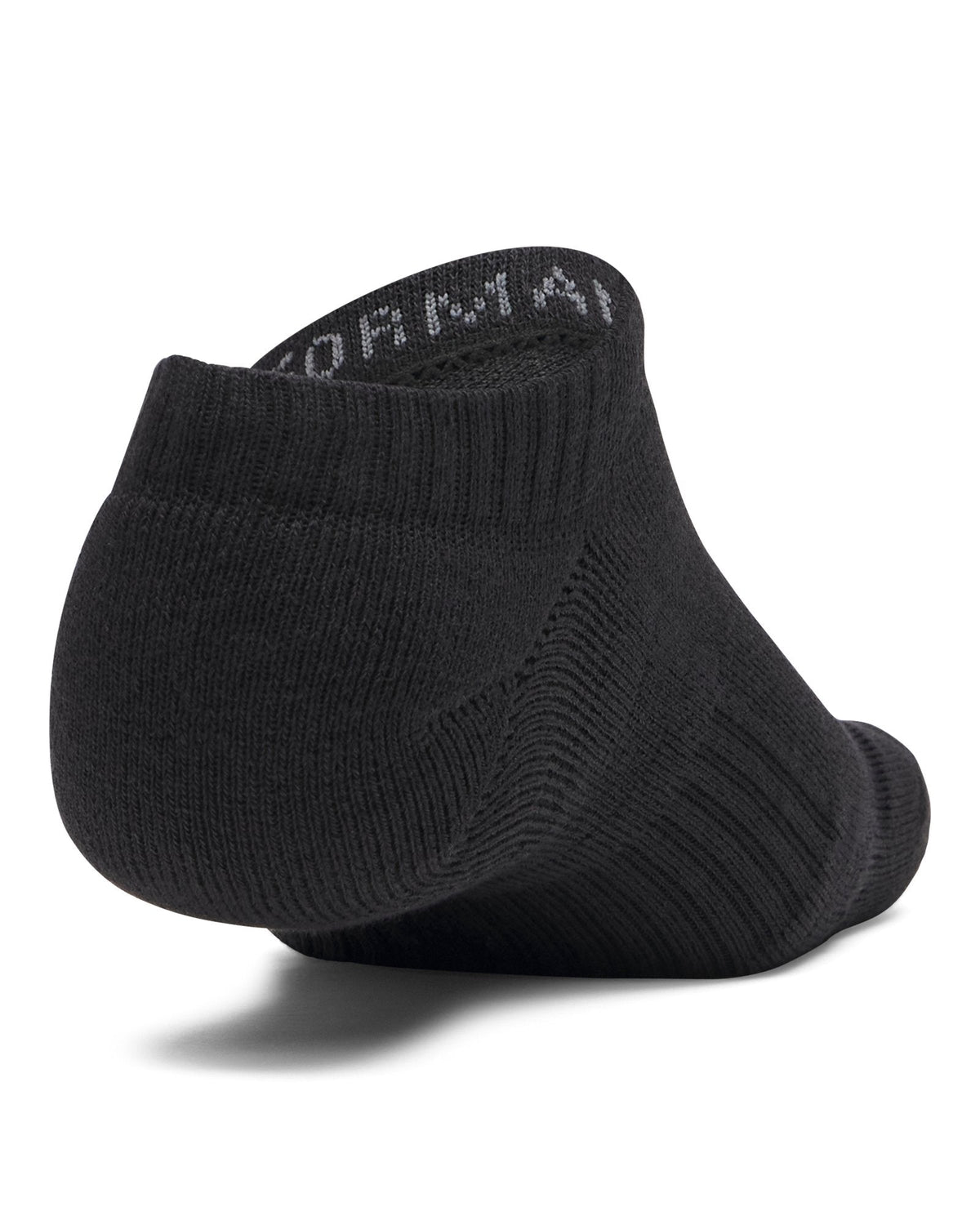 UA Performance Cotton Unisex 6-Pack No Show Socks - Black
