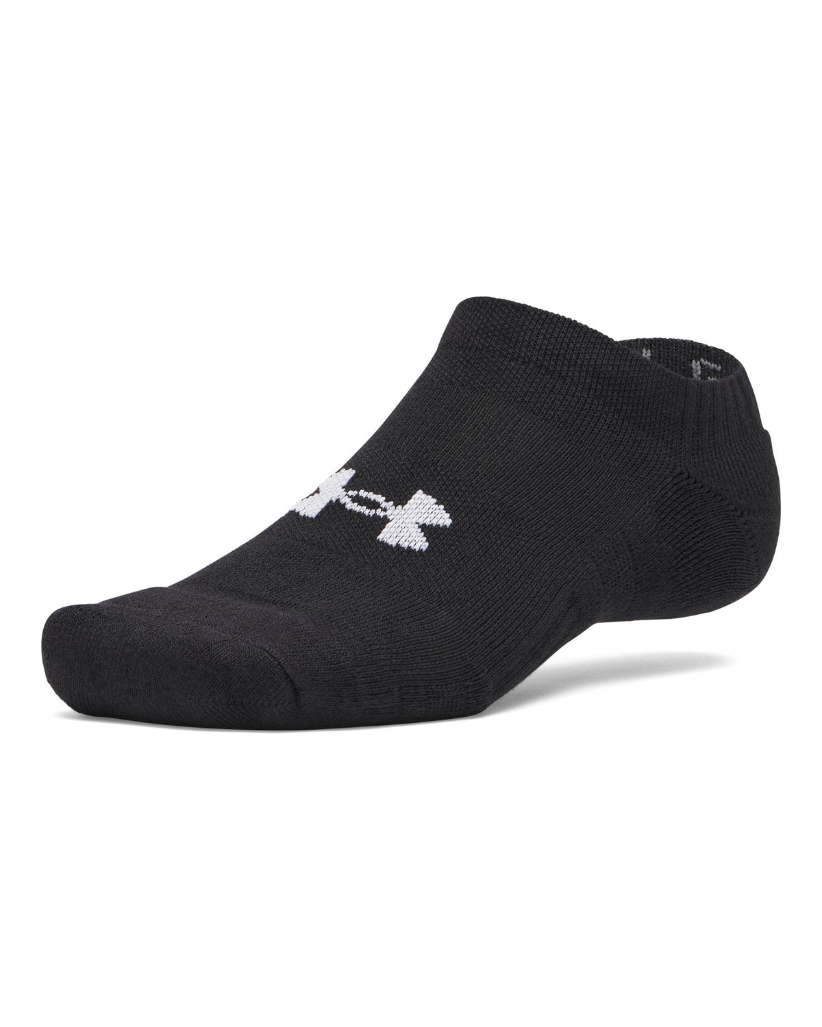 UA Performance Cotton Unisex 6-Pack No Show Socks - Black