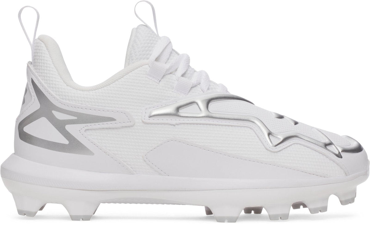 UA Harper 11 TPU Jr. Boys' Baseball Cleats - White