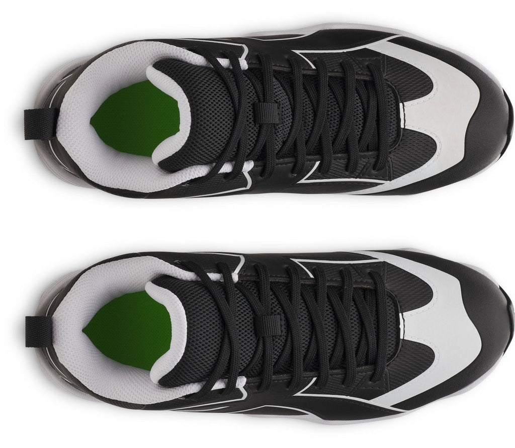 UA Leadoff Icon Mid RM Jr. Boys' Baseball Cleats - Black