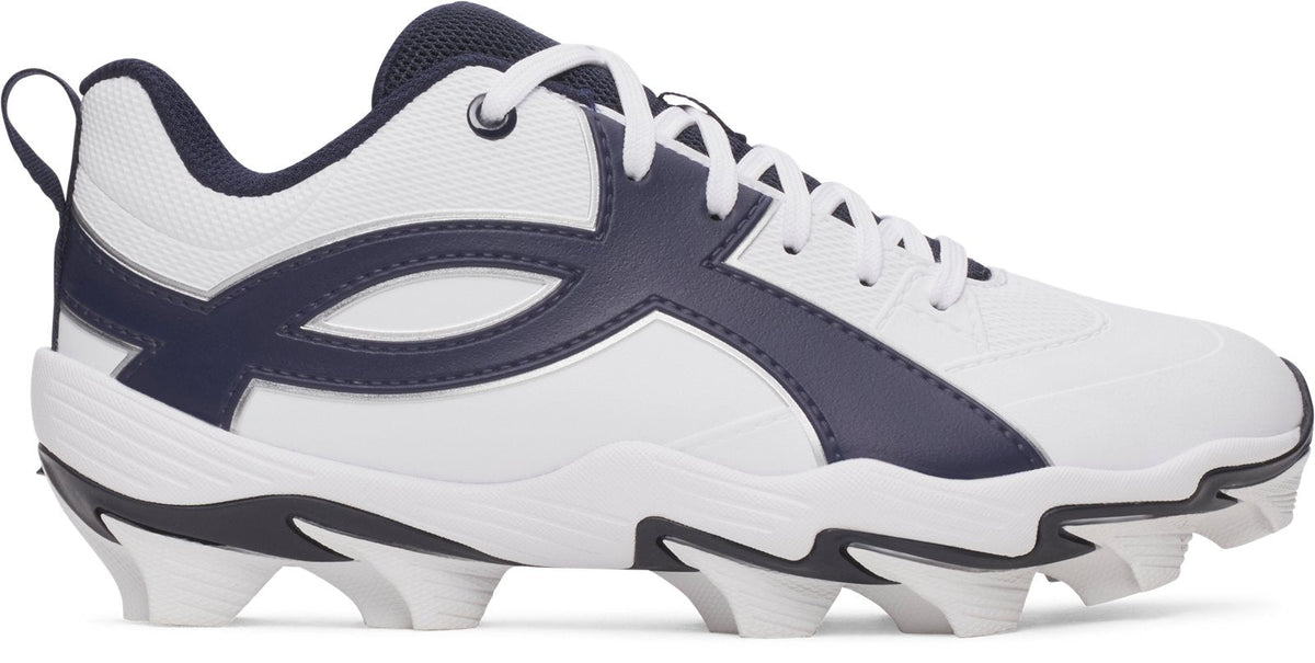 UA Leadoff Icon Low RM Jr. Boys' Baseball Cleats - White