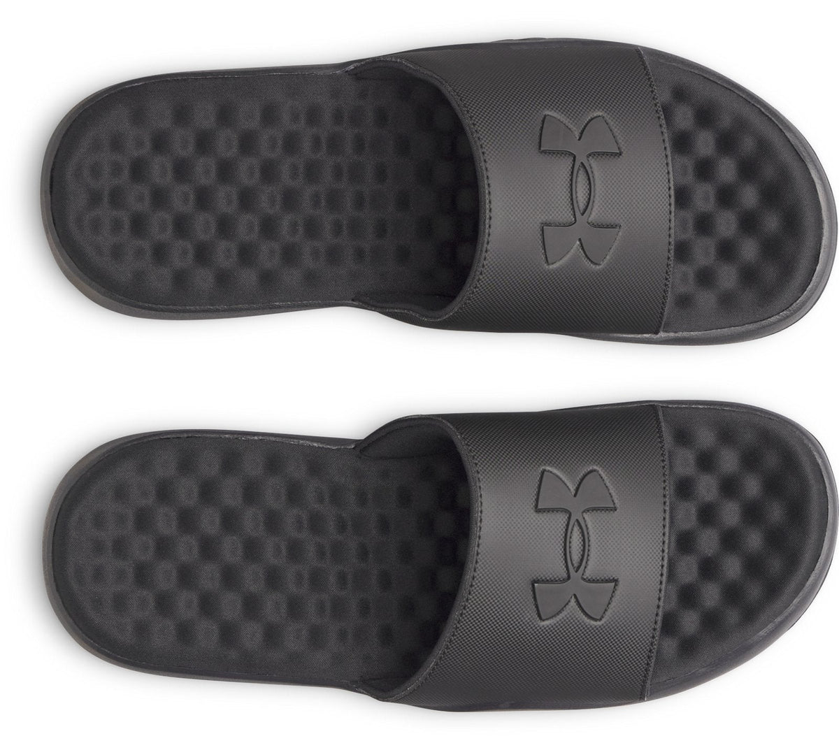 UA Ignite Pro 8 Fixed Strap Men's Slides - Black