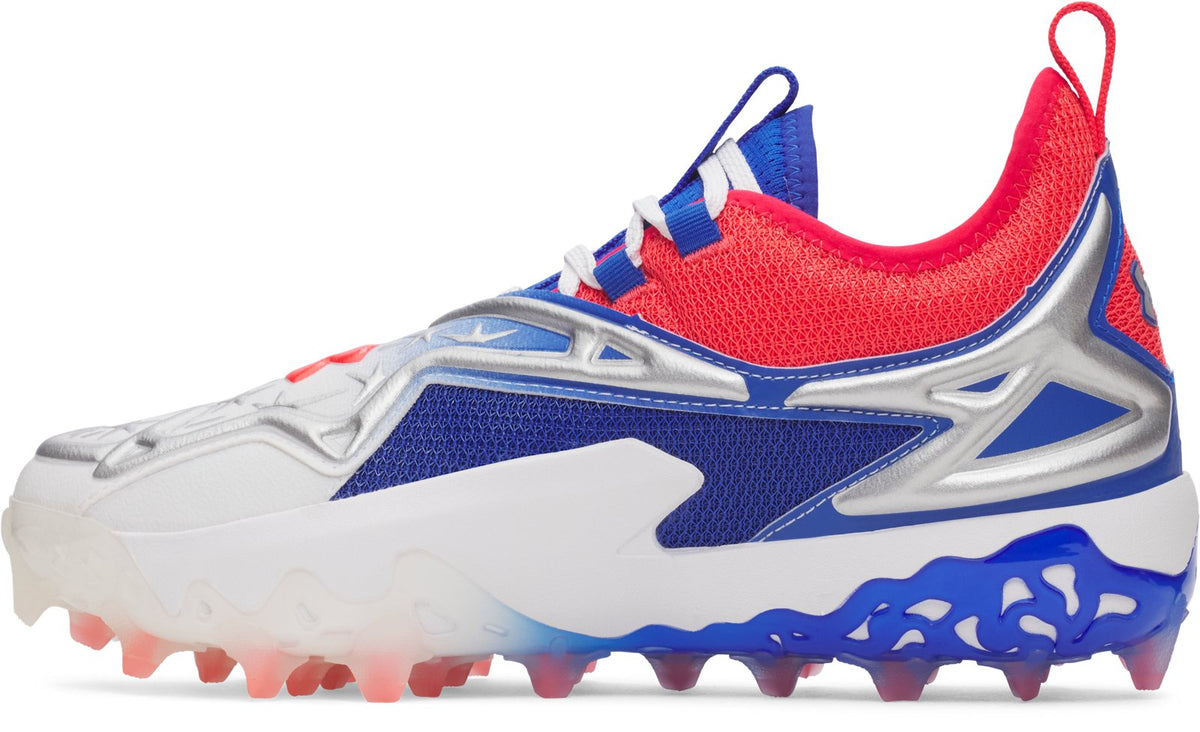 UA Harper 11 Pro TPU Low USA Men's Baseball Cleats - White