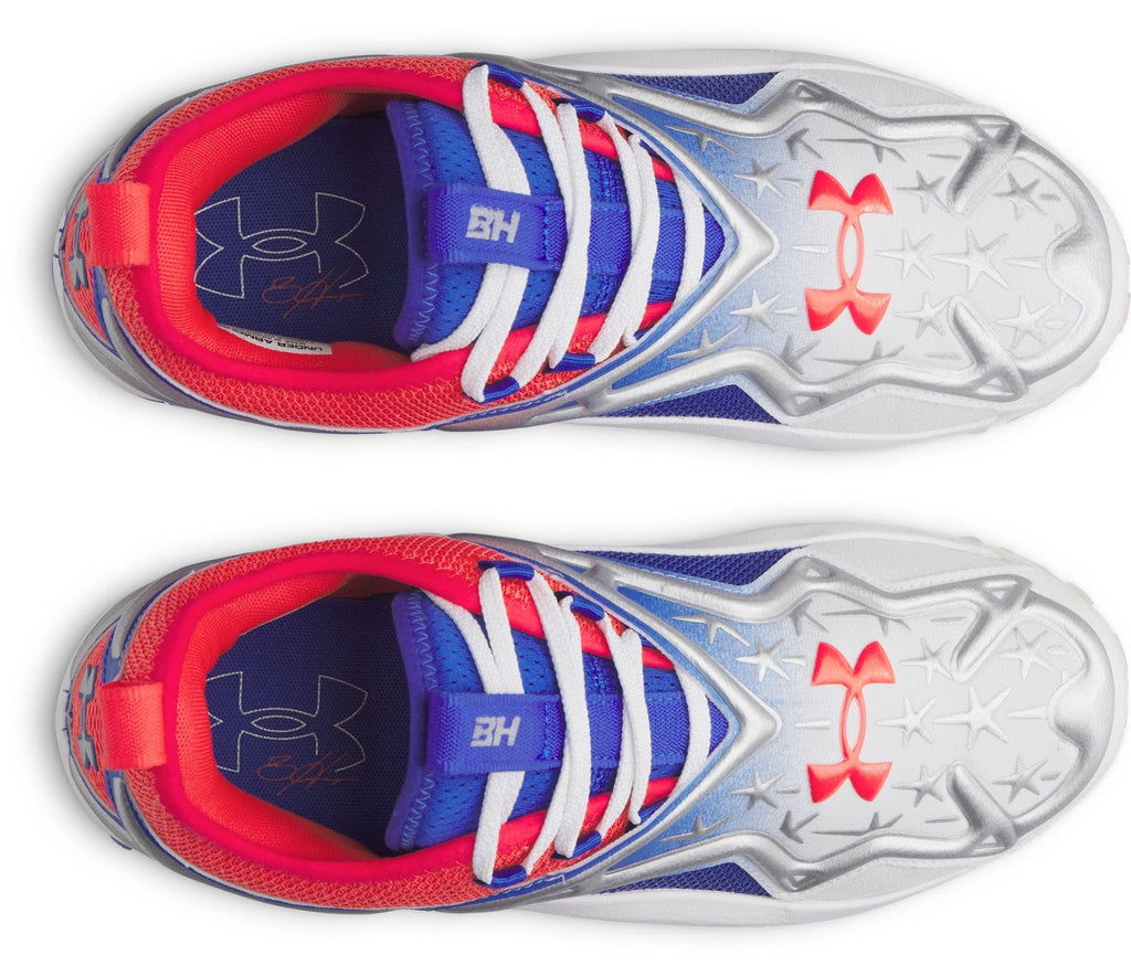 UA Harper 11 Pro TPU Low USA Men's Baseball Cleats - White
