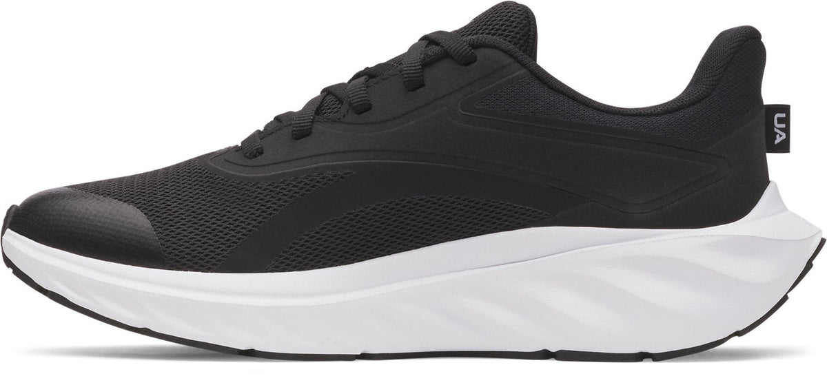 UA Charged+ Ascend Boys' Grade School Running Shoes - Black